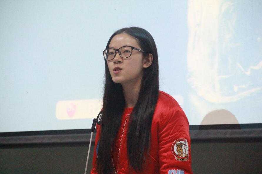 1302班夏穎同學正分享實習生活
